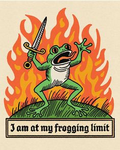 Fire And Brimstone, Funny Lizards, Funny Artwork, No Context, Frog Drawing, Snapchat Stickers, Monkey Art, Riso Print, Calf Tattoo