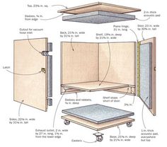 the diagram shows how to build an entertainment center