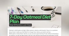 Oatmeal, a whole grain, are high in fiber, proteins, vitamins, and minerals. Since it is a nutritient-dense food, it makes you feel... Indian Diet, Belly Fat Burner Drink, Egg Diet