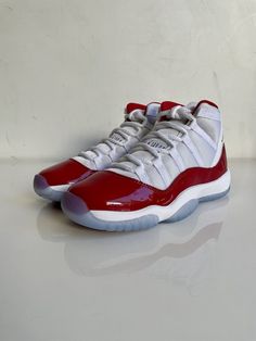 Nike Air Jordan 11 Gs ‘cherry’ Shoes (red/ White) Us 6y/ 7.5 Women’s 378038-116