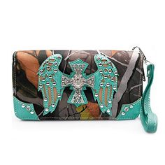 La Dearchuu Western Wallets for Women Cross Wing Western Wristlet Wallet Studded Purse Western Wristlet, Western Wallets, Kavu Rope Bag, Western Handbags, Soft Leather Tote, Waterproof Tote, Western Purses, Studded Purse, Rope Bag