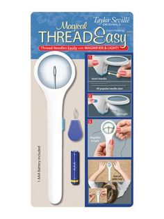 the magnetic thread and easy kit is shown with instructions to make it easier for someone to use