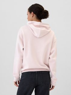 Soft, comfy fleece. Long sleeves with banded cuffs. Drawcord ties at hood. Gap logo at front (select styles have eyelet logo). Kanga pocket. Banded hem. Select styles have allover print. #870260 Gap Hoodie, Gap Logo, Hooded Jumper, Cashmere Hoodie, French Terry Hoodie, Drawstring Hoodie, Pink Hoodie, Guess Jeans, Oversized Sweatshirt