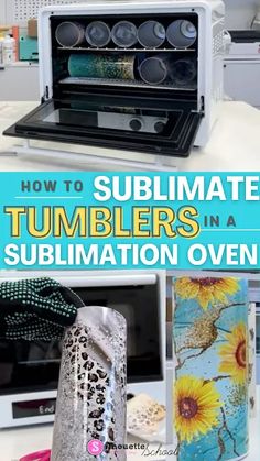 how to sublimate tumblers in a sublimation oven with instructions