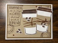 a card that has coffee cups on it