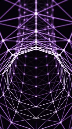 an abstract purple background with lines and dots