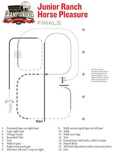 the back side of a horse plan with instructions on how to make it and how to use