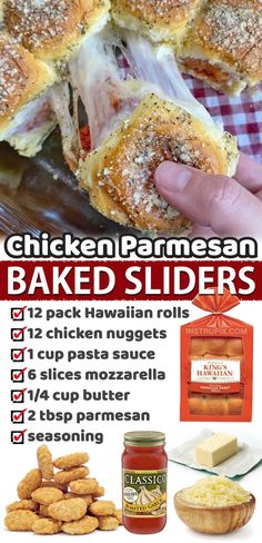 chicken and ham baked sliders recipe with instructions