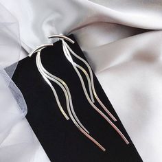 Vintage Gold Long Thread Tassel Drop Earrings Long Pearl Earrings, Chemical Substances, Geometric Fashion, Drop Earrings Silver, Korean Earrings, Korean Jewelry, Geometric Type, Long Tassel Earrings, Tassel Drop Earrings