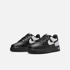 Style No. HF9096-001 Color: Black/White/Black Add some legendary flair to your look with this Air Force 1 Next Nature. Durable synthetic leather and Nike Air cushioning give you timeless style and comfort while contrasting neutrals help keep your feet in the spotlight. Nike Air Force 1 Big Kids' Shoes. Trendy Black Synthetic Sneakers, Nike Black Leather Sneakers, Nike Black Synthetic Sneakers, Urban Black Synthetic Sneakers, Urban Style Black Synthetic Sneakers, In The Spotlight, Air Force 1 Low, Nike Air Force 1, Synthetic Leather