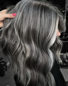 Screenshot 2024 12 28 at 6.36.39 AM Pelo Color Ceniza, Gray Blending, Natural Dark Hair, Grey Hair Journey, Silver Hair Highlights, Black And Grey Hair, Natural Brown Hair, Grey Hair Looks