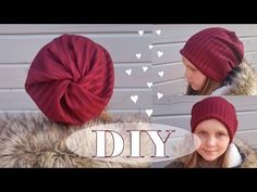 Chemo Caps Pattern, Slouch Beanie Hats, Chemo Beanies, Twisted Top, Hat Tutorial, Hat Patterns To Sew