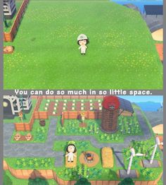 two screens showing the same scene in animal crossing