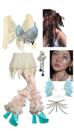 Halloween Inspo Kpop Concert Outfit, Lagoona Blue, Costume Inspo, Halloween Inspo, Mermaid Costume, Polyvore Outfits, Concert Outfit, Formal Wear, Dress To Impress