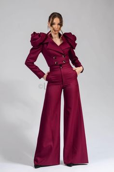 Tailored Blazer, Women's Jacket, Office Suit, Personalized Made to Order, Gift for Her, Rose Power Shoulder Alegria - Etsy Power Shoulder Fashion, Western Wear Outfits For Women, Magenta Suit, Womens Power Suit, Power Suits For Women, Professional Costumes, Paper Dresses, Woman In Suit, Office Suit