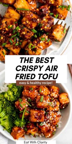 the best crispy air fried tofu is easy and healthy