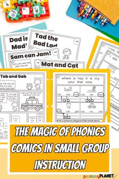 Are you ready to take your reading instruction to new heights? Phonics Comics are the secret weapon you've been waiting for! These dynamic teaching tools help small group reading activities come alive while incorporating the science of reading. Don't miss out on this game-changing approach to teaching reading lessons - Stop by Primary Planet to check it out and grab your Phonics Comics Freebie! Small Group Reading Activities, Summer Learning Activities, Decodable Readers, Fluency Activities, The Science Of Reading, Phonemic Awareness Activities, Sight Word Cards, Small Group Reading, Picture Writing Prompts