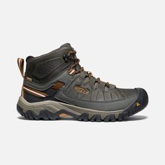 This iconic hiking boot for men brings an updated look to all-terrain adventures. Keen carried over the fit, durability, and performance of their award-winning Targhee waterproof boot and took its rugged looks to a new dimension. Mens Waterproof Hiking Boots, Boot For Men, Mens Hiking Boots, Mens Shoes Black, Rugged Look, Mid Boots, New Dimension, Waterproof Hiking Boots, Hiking Boot