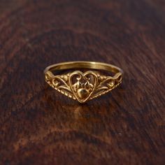 Gold Filled Heart Ring, Dainty Love Heart Ring, Stacking Ring, Vintage Ring, Unisex Ring, Handmade Ring, Boho Ring, Valentine's Gift Ring. - Etsy Love Heart Ring, Paint Nail, Gold Heart Ring, Claddagh Ring, Claddagh Rings, Jewelry Accessories Ideas, Dope Jewelry, Ring Stacking, Jewelry Lookbook