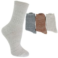 Treat your feet to unmatched comfort with the Women's Lemon Cozy & Warm Soft Crew Socks. This 3-pair pack offers ultra-soft, breathable socks made from high-quality fabric, designed to keep your feet warm and cozy all day long. Perfect for lounging, sleeping, or daily wear, these socks provide a snug fit that stays in place without feeling too tight. With a variety of stylish colors, they add a touch of fun to any outfit. Ideal for cold weather or anytime you need a little extra warmth, these socks make the perfect gift or personal indulgence. 3-pair pack crew socks cozy and warm soft one size fits most polyester and spandex blend Watch Trends, Shoe Show, Dress Sandals, Shoe Care, Casual Boots, Womens Backpack, Crew Socks, Kids Accessories, Warm And Cozy