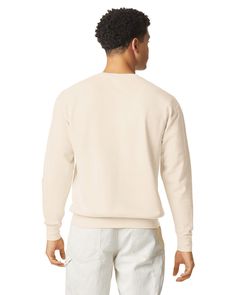 Unisex Lighweight Cotton Crewneck Sweatshirt - IVORY - 2XL | Comfort Colors Lighweight Cotton Crewneck Sweatshirt in Ivory Size 2XL Cream Crew Neck T-shirt For Loungewear, Soft-washed Beige Crew Neck Top, Beige Soft-washed Crew Neck Top, Neutral Cotton Long Sleeve Sweatshirt, Cream Relaxed Fit Crew Sweatshirt, Cream Crew Neck Sweatshirt For Loungewear, Neutral Crew Neck Cotton Top, Beige Cotton Sweatshirt With Relaxed Fit, Neutral Cotton Crew Neck Top