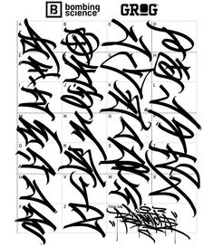 some type of graffiti written on a calendar with the word grog in black ink