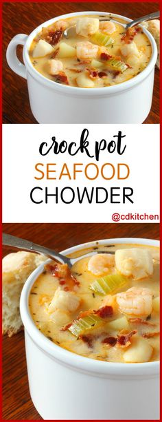 this seafood chowder recipe is so good it can be made in the slow cooker