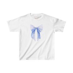 💐🎀Our Graphic Baby Tee with a Blue Bow, designed to capture the essence of Y2K coquette aesthetics and appeal to the Gen Z fashionista. This baby tee is not just a piece of clothing; it's a statement of style, comfort, and modern elegance, making it a must-have addition to your wardrobe. Why You'll Love This Tee: Chic Design: The highlight of this tee is its charming blue bow graphic, a symbol of the coquette style that's making waves on Pinterest and Etsy. The delicate bow is beautifully rend Cute Blue Shirt As A Gift, Cute Blue Shirt As Gift, Cute Blue Shirt For Gift, Blue Short Sleeve T-shirt For Gift, Blue Short Sleeve Tops For Gift, Blue Cotton Tops As A Gift, Blue Cotton Tops For Gifts, Blue Cotton Top As A Gift, Cute Blue T-shirt For Gift