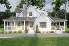 Cabin Plan: 1,836 Square Feet, 3 Bedrooms, 2.5 Bathrooms - 8318-00381 3 Bedroom Home With Loft, Small House Plans 3 Bedroom Simple, House Plans Under 2000 Square, 1800 Square Foot Simple Cottage, Farmhouse Cottage House Plans, Farm Homes Country 3 Bed Room, 3 Bed 2 Bath Floor Plans Country Farmhouse, 3 Bedroom Cottage Plans With Loft, Small Country Homes