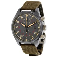 IWC Pilot Automatic Anthracite DialMen's Watch IW389002 - Pilot - IWC - Watches  - Jomashop Iwc Chronograph, Iwc Pilot Chronograph, Iwc Watches Pilot, Iwc Pilot, Iwc Watches, Green Watch, Pilot Watch, Authentic Watches, Men's Watch