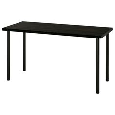 a black table on a white background