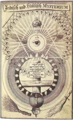 the front cover of an old book with symbols and words on it, in black ink