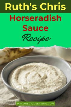 Horseradish sauce in a bowl Horse Radish Cream Sauce, Roast Beef With Horseradish Sauce, Spicy Horseradish Sauce, Recipes Using Horseradish, Horse Radish Sauce For Prime Rib, Creamy Horseradish Sauce For Prime Rib, Horsey Sauce Recipe, Horse Radish Sauce, Prime Rib Horseradish Sauce