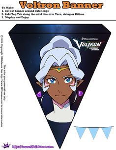 the back cover of voltron banner