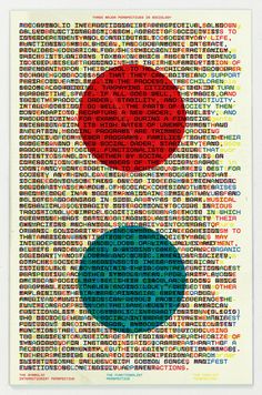 two red and blue circles on a white background with words written in the form of numbers