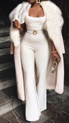 Chique Outfit, Chique Outfits, Dinner Outfits, Fancy Outfits, Lookbook Outfits, White Pants, Elegant Outfit