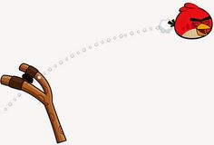 a red bird flying over a wooden stick