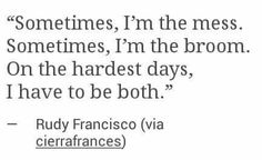 a quote from ruby francisco via cierafrances