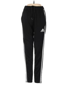 Adidas Track Pants Size: X-Small Black Activewear - used. 100% POLYESTER, Regular, High Rise | Adidas Track Pants - High Rise: Black Activewear - Size X-Small Cheap Adidas Black Sets, Black Track Pants, Adidas Track Pants, Black Activewear, Adidas Track, Active Wear For Women, Track Pants, Active Wear, Women Handbags