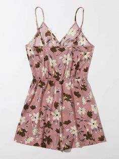 Balvano Floral Romper - La Bella Fashion Boutique Online Fashion Boutique online boutique Dusty Pink Style, Cami Romper, Halter Romper, Girls Tie, Floral Cami, Marvel Women, Pink Pastel, Girls Rompers, Floral Romper