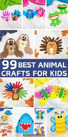 the top 99 best animal crafts for kids