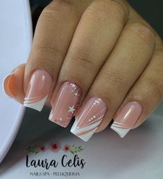 Stunning Nail Designs, Manicure Nail Designs, Hello Nails, Gel Nail Art Designs, Ombre Nails Glitter, Fancy Nails Designs, Gel Nails Diy, Nail Art Ombre, Pretty Nail Art Designs