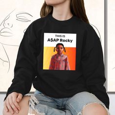 Cool sweatshirts mens, cool sweatshirts for teenage guys, oversized vintage sweatshirt, This Is Asap Rocky Polar Express Girl Sarcastic Funny Sweatshirt. The post This Is Asap Rocky Polar Express Girl Sarcastic Funny Sweatshirt appeared first on Cool Trendy Tees. Hip Hop Style Graphic Print Sweater For Fall, Pop Culture Hoodie Sweatshirt For Fall, Hip Hop Crew Neck Sweatshirt For Winter, Winter Hip Hop T-shirt, Hip Hop Crew Neck Winter Sweatshirt, Hip Hop Winter T-shirt, Cool Letter Print Sweatshirt For Streetwear, Cool Graphic Print Crew Neck Sweatshirt, Pop Culture Fall Hoodie Sweatshirt