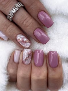 Chic Nail Designs, Marble Nail Designs, Short Gel Nails, Lace Nails, Cute Gel Nails, Winter Nail Designs, Colorful Nail Designs