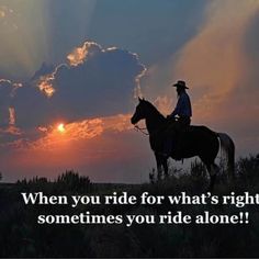 a man riding on the back of a horse in front of a sky with clouds