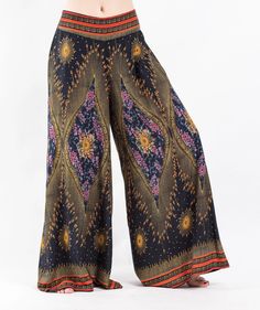 Thai Thailand harem genie Fisherman Yoga Pants Hippie Burning man Unisex Gypsy clothing Boho Bohemian Soft Comfortable Women Men Fantasy Country, Peacock Eyes, Yin Yoga Poses, Samurai Pants, Palazzo Style, Denim Bags, African Fashion Women Clothing, African Fashion Women, Boho Kimono