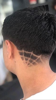 Spiderweb Fade Haircut, Lightning Bolt Hair Design For Boys, Undercut Designs Men, Tattoo Hairline, Hair Tattoo Men, Hairline Tattoo, Boys Haircuts With Designs, Hair Designs For Boys