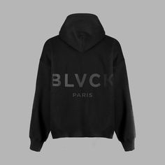 Introducing the first collection of our 'Essential' Blvck clothing. Our 'Bold Hoodie' features a logo on the back that gives a defining look to any outfit. Made from luxurious 100% Terry Cotton, all our hoodies are super soft to the touch and perfect for everyday wear. Fits regular size. Blvck Paris, Hoodie Design Ideas, Hoodie Images, Hoodie Xxl, All Black Outfit, Bold Black, Hoodie Design, Print Logo, Black Hoodie