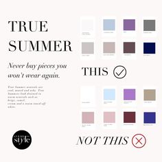 Curate Your Style True Summer, Hair For Cool Summer, True Summer Outfits Casual, Light Summer Pallette Outfits, Curate Your Style, True Summer Color Palette Outfits Capsule Wardrobe, True Summer Neutrals, True Summer Vs Soft Summer, True Summer Capsule