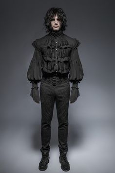 Victorian Male Fashion, Goth Boy Outfits, Goth Fashion Men, Romantic Goth Outfits, Victorian Male, Goth Male, Dark Gothic Fashion, Traditional Goth, Victorian Boy